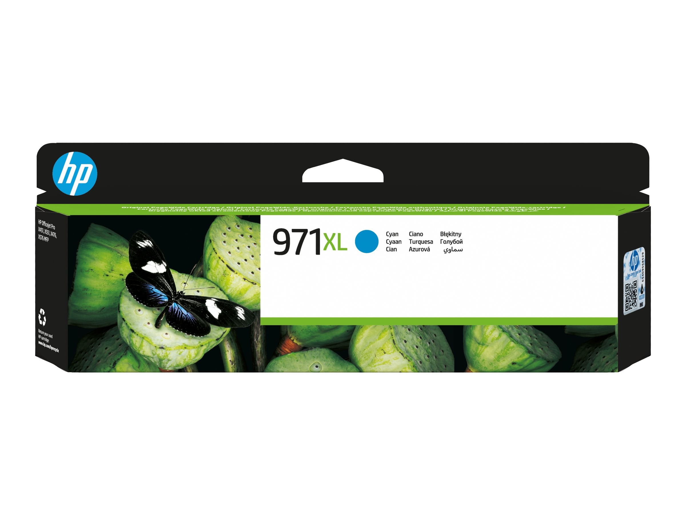 HP 971XL original Ink cartridge CN626A cyan