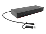 LENOVO ThinkPad Hybrid USB-C avec USB-A Dock - Station daccueil - USB-C - 2 x HDMI, 2 x DP - GigE - 135 Watt - ThinkRed
