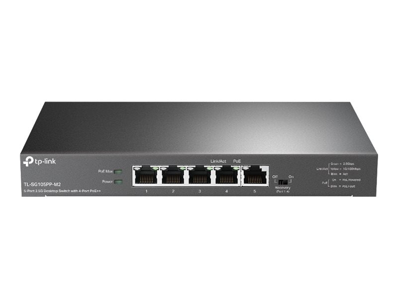 5-Port 2.5G Desktop Switch with 4-Port
