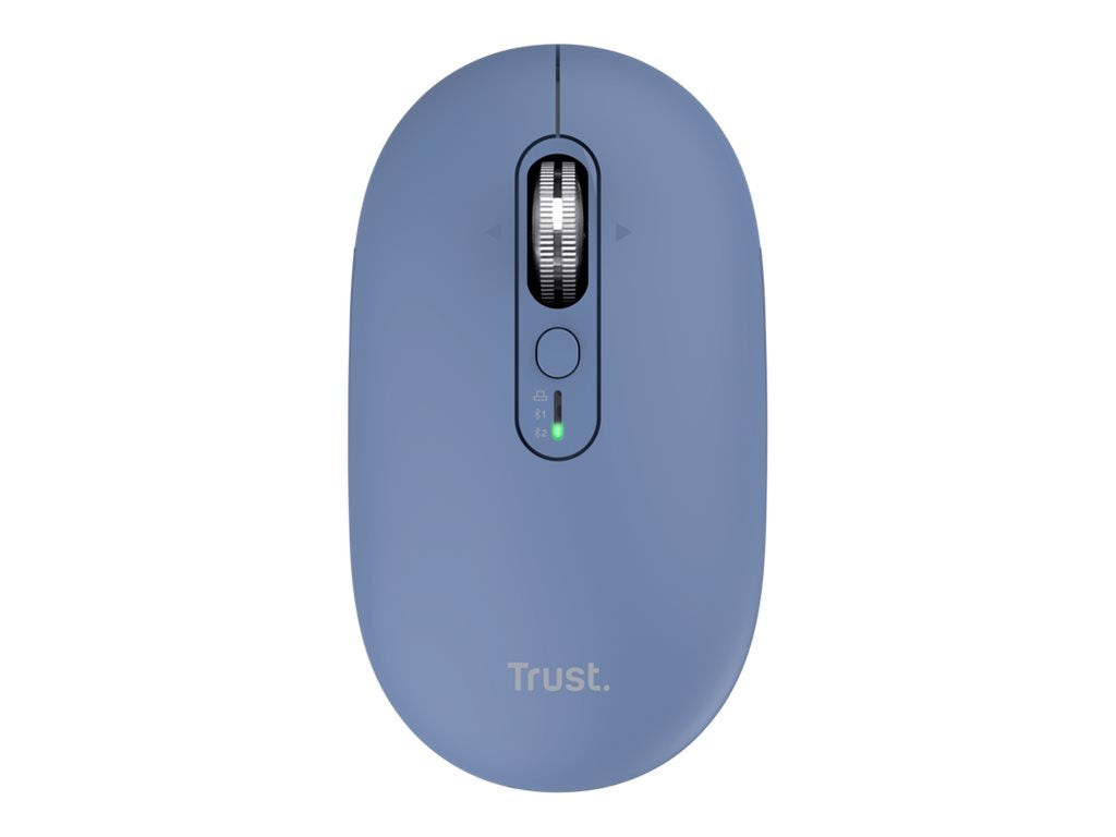 TRUST Souris sans fil SERON hyperscroll multi-connexion rechargeable bleu