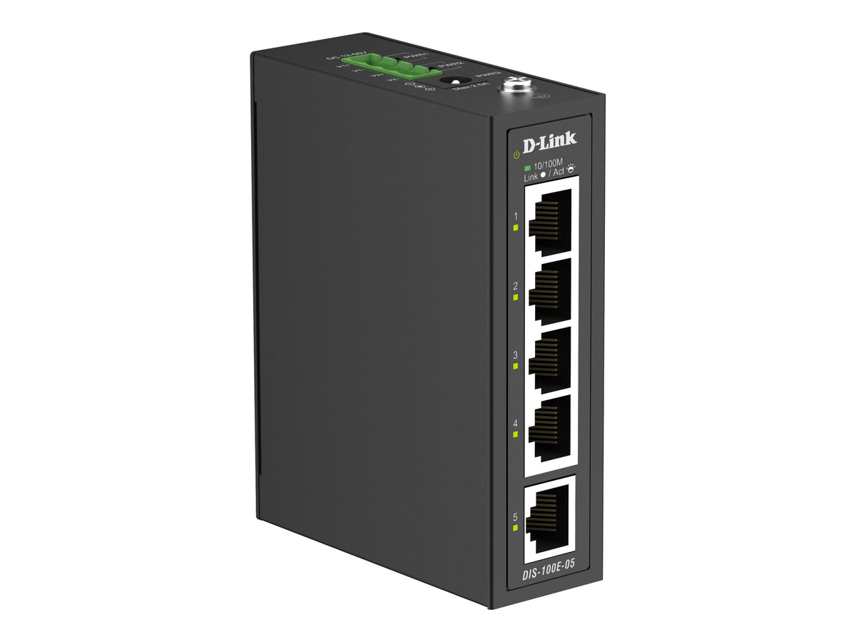 D-LINK 5-Port Fast Ethernet Industrial Unmanaged Switch