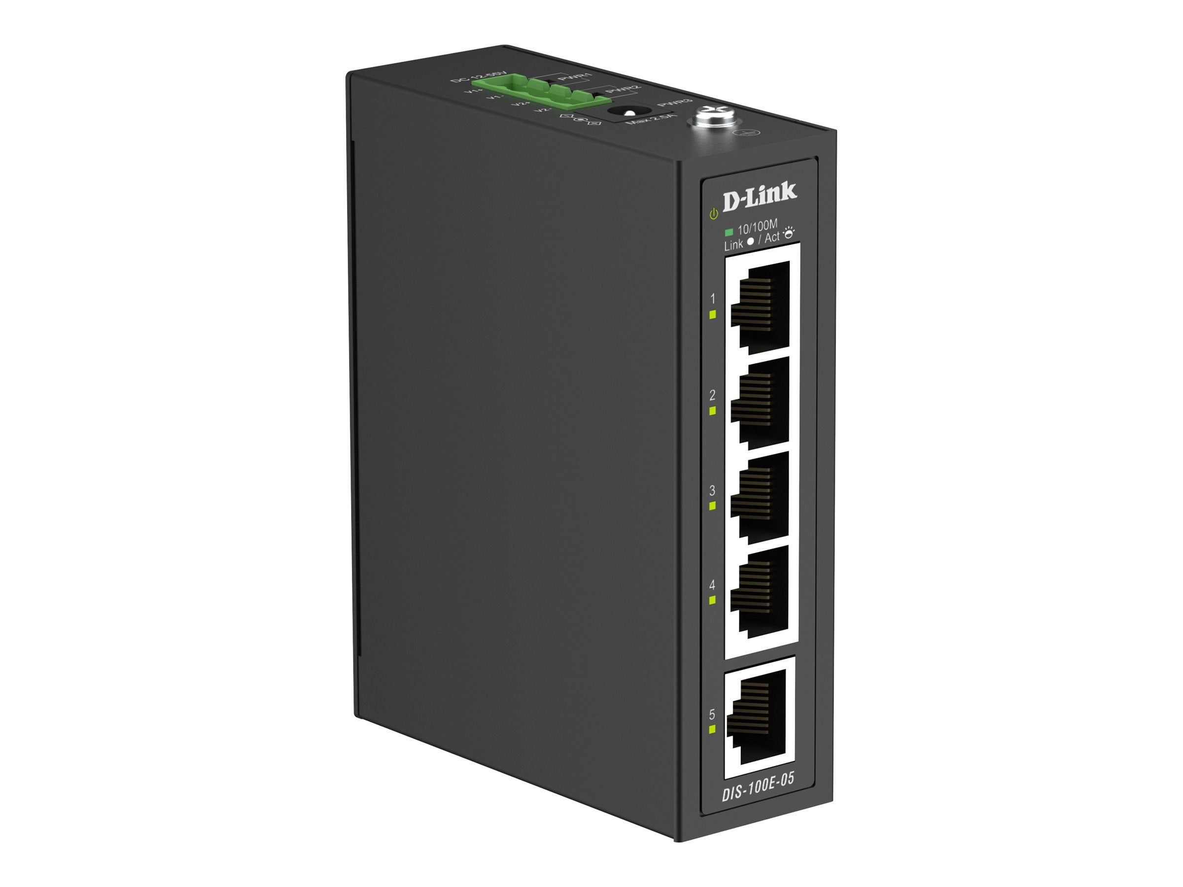 D-LINK 5-Port Fast Ethernet Industrial Unmanaged Switch