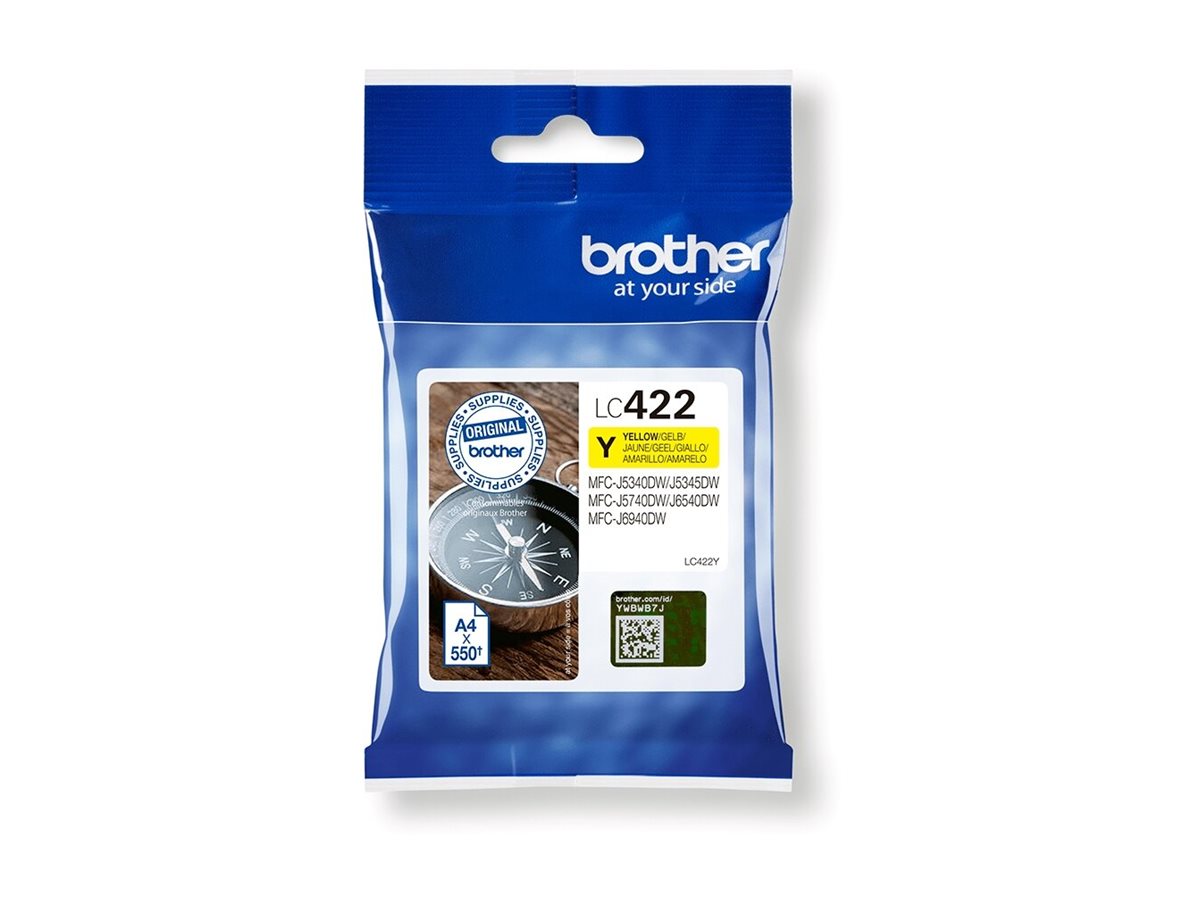 BROTHER LC422Y Ink Cartridge For BH19M/B Compatible with MFC-J5340DW MFC-J5740DW MFC-J6540DW MFC-J6940DW 550 pages