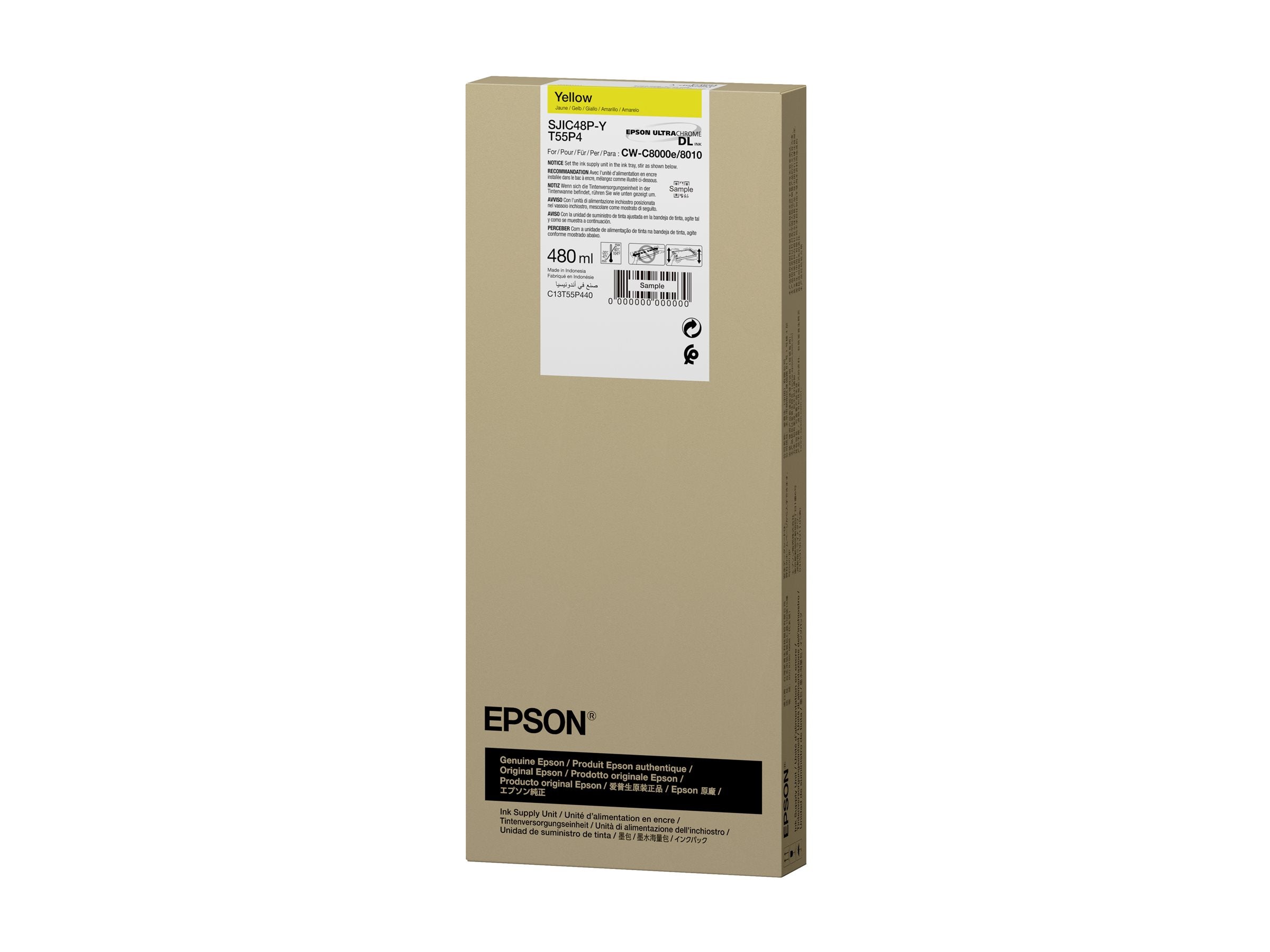 EPSON SJIC48P-Y Yellow ink cartridge for ColorWorks C8000e