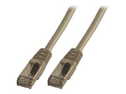 MCL Cordon Ethernet de brassage RJ45 AT6 A F/UTP - 50cm Gris