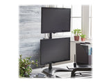 EATON TRIPPLITE Dual Vertical Flat-Screen Desk Stand/Clamp Mount 15inch to 27inch Flat-Screen Displays