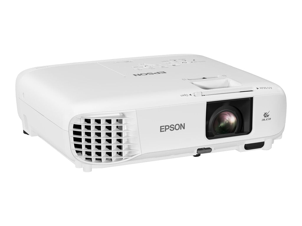 EPSON EB-W49 Projecteur 3LCD, WXGA , 3800 lm, 16 000 : 1, 1,30 – 1,56:1, VGA x2, HDMI x2 , RJ45, Wifi avec ELPAP11