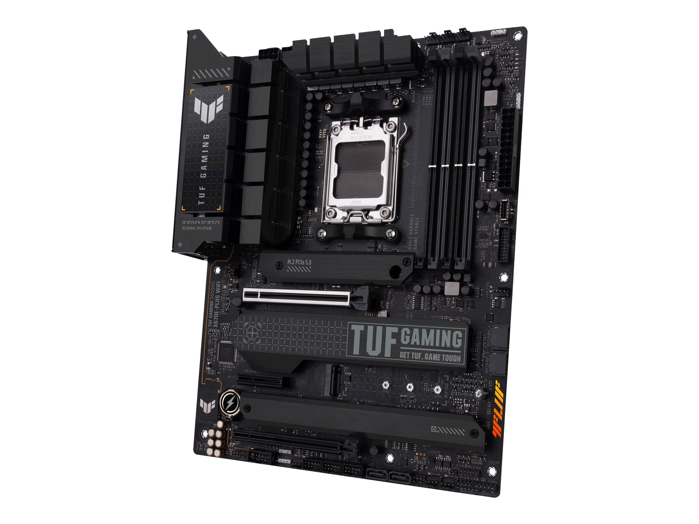 ASUS TUF GAMING X670E-PLUS WIFI AM5 Socket 4DDR5 PCIe 5.0 x16 HDMI 2.1 DP 1.4 4xSATA 6Gb/s ATX