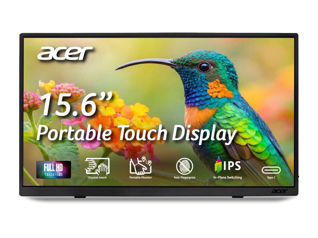 ACER PM161QTbmiuuux 15.6p FHD IPS 60Hz 16:9 MiniHDMI USB-C