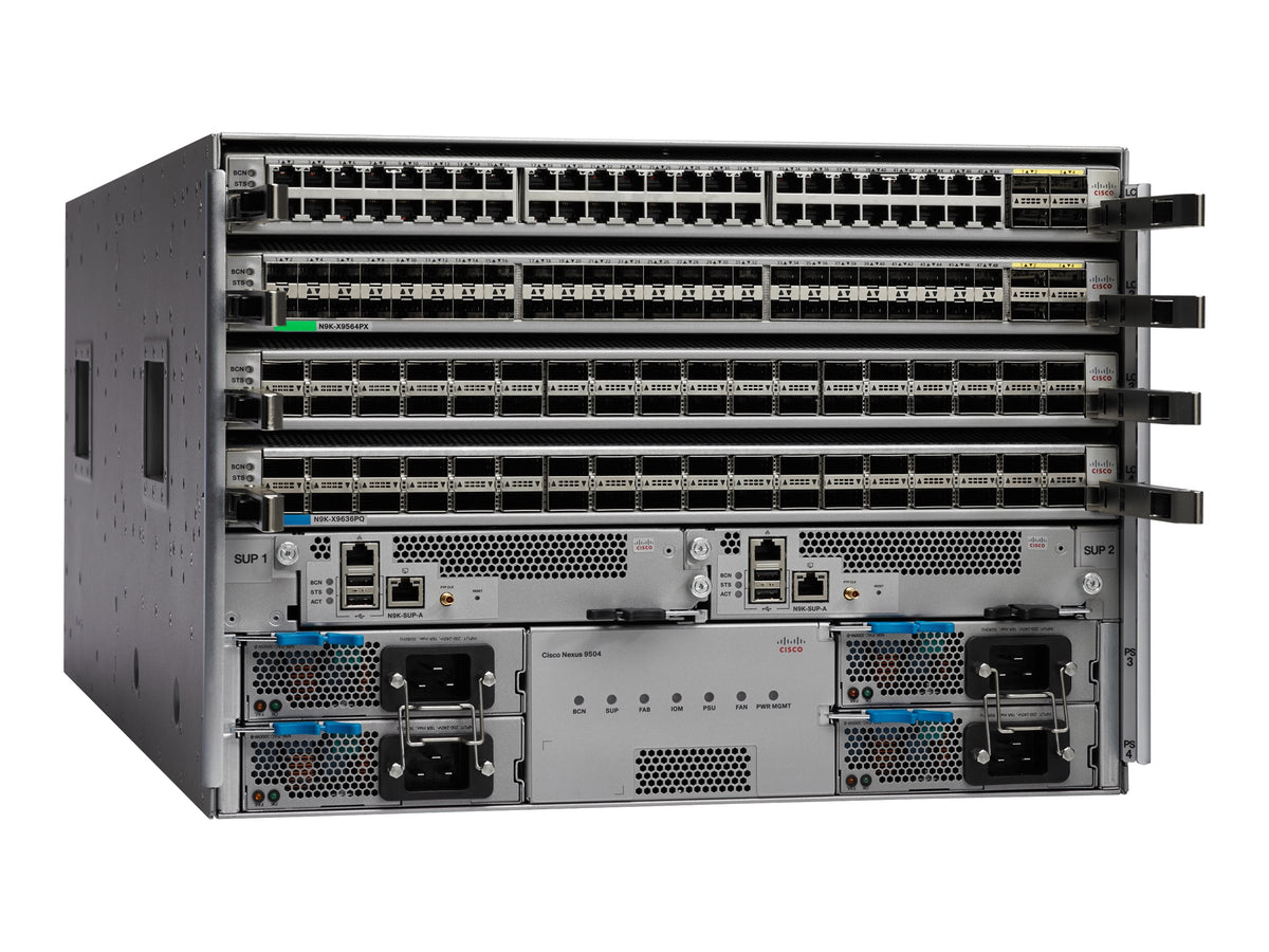 CISCO Nexus 9504 Chassis with 4 linecard slots