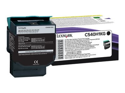 LEXMARK C540, C543, C544, X543, X544 cartouche de toner noir haute capacité 2.500 pages pack de 1 retour programme