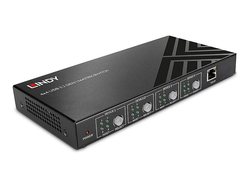 LINDY 4x4 USB 3.2 Gen 1 Matrix Switch