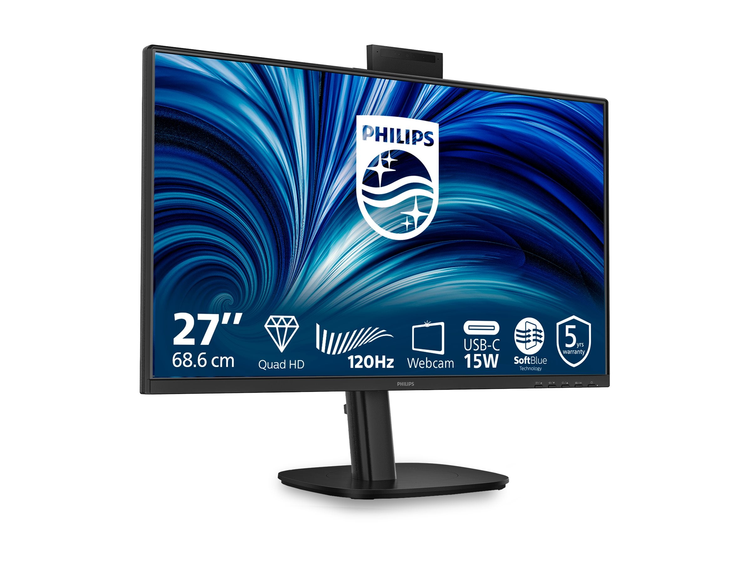 PHILIPS 27p 2560x1440 120Hz IPS Flat H/A 150 MM SoftBlue Technology Smart Link Sync Second Screen Harmony TUV EyeSafe USB