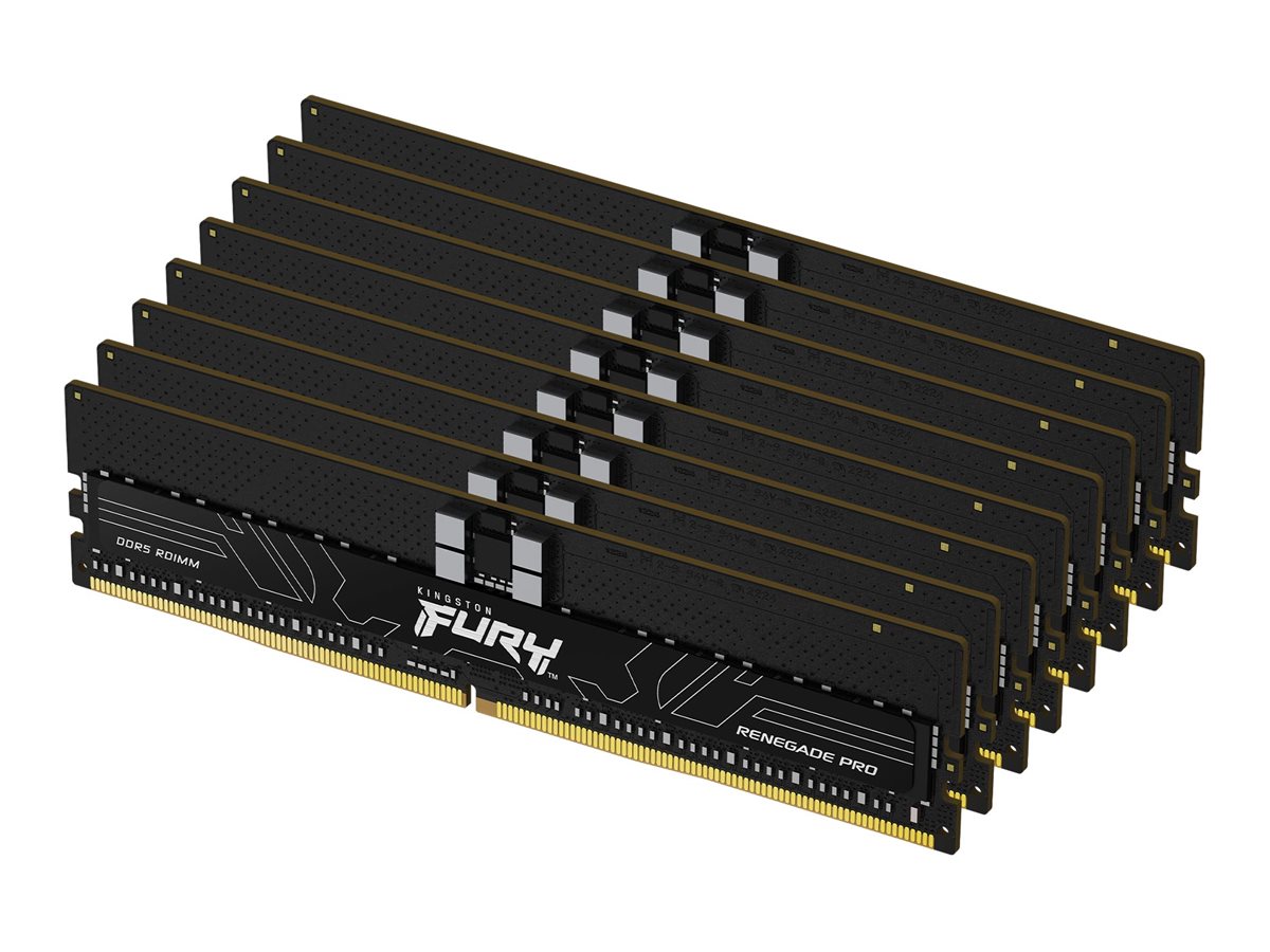 KINGSTON 128Go 6400MT/s DDR5 ECC Reg CL32 DIMM Kit of 8 FURY Renegade Pro EXPO