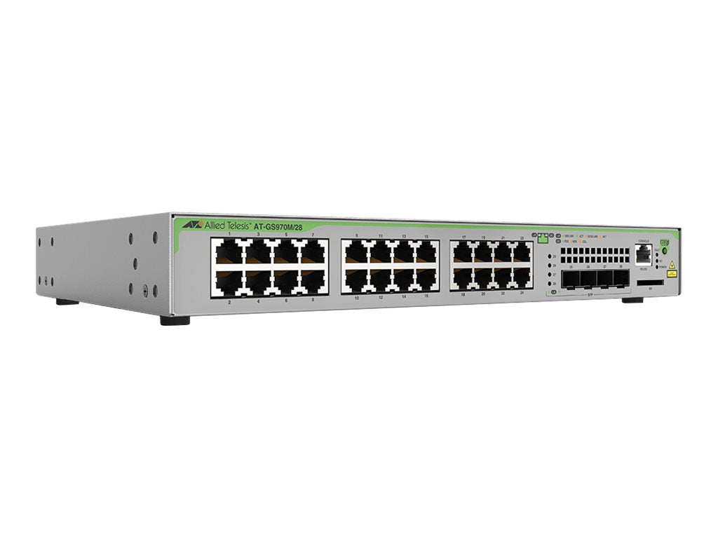 ALLIED AT-GS970M/28PS-50 switch Niv3 24p Gigabit PoE+ & 4 SFP 100/1G