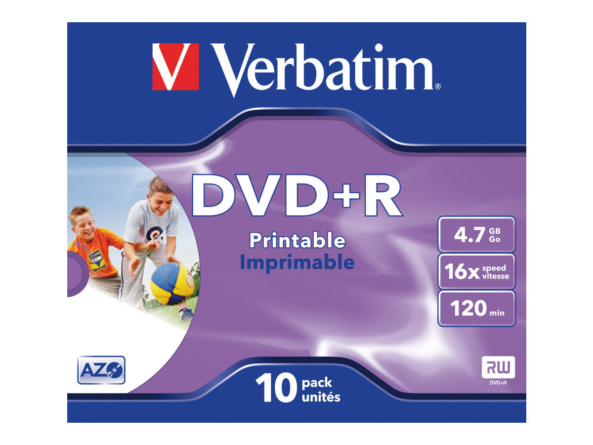 DVD+R/4.7GB 16x AdvAZO JC 10pk Photo Prt