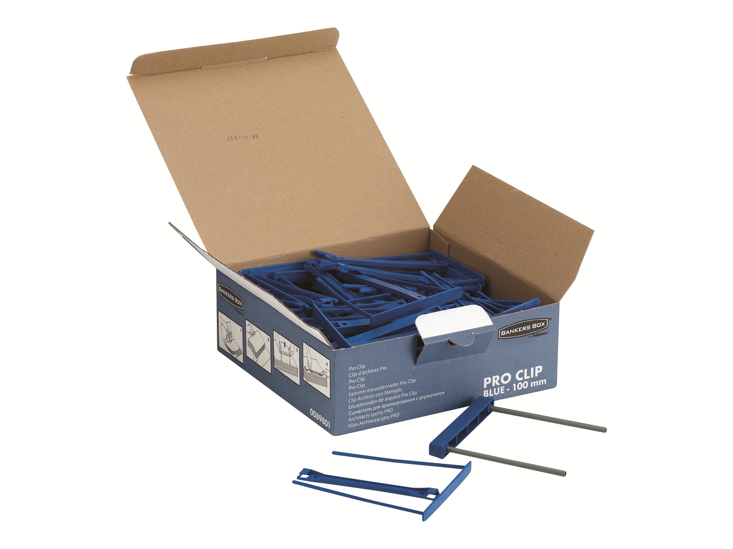 FELLOWES Biding Clip Blue Pack Of 50
