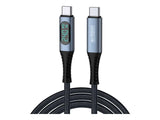 URBAN FACTORY E-Mark USB-4 to USB-4 cable 1.50m Overmolded head with a space gray aluminum finish E-Mark standard
