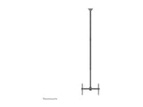 NEOMOUNTS CL35-440BL16XL Support de plafond pour écran de 37-70p - h 250-300 cm