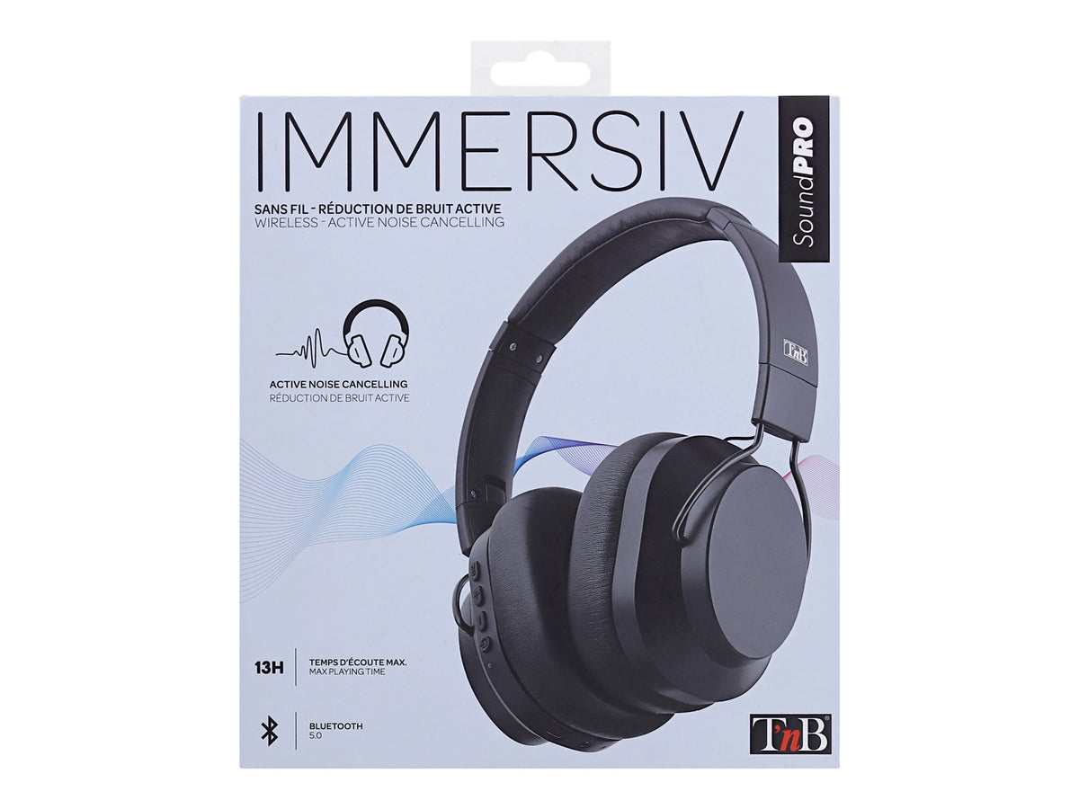 TNB IMMERSIVE - PRO Bluetooth headphone with active noise reduction - Black