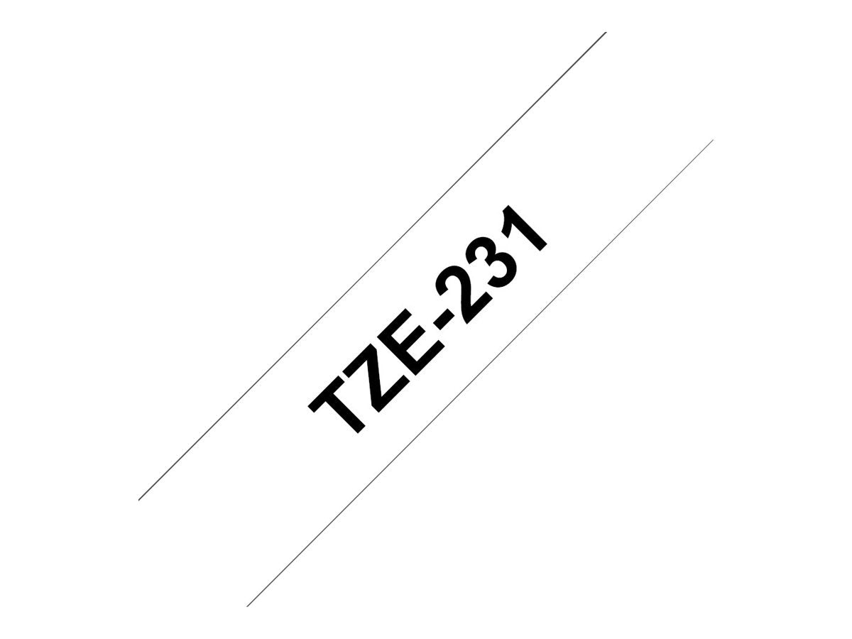 Tape/12mm black on white f P-Touch TZE