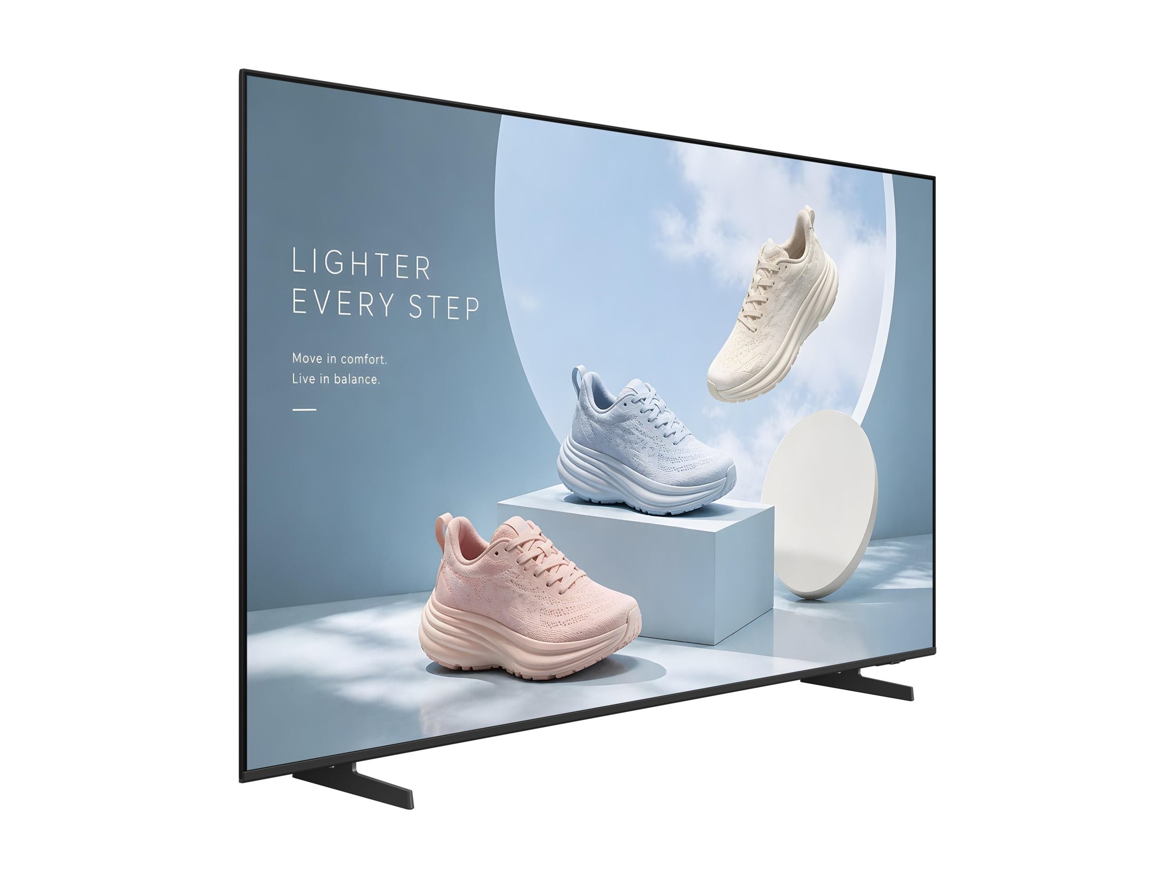SAMSUNG BE65HX-H 65p Non-tactile UHD 4K 3840x2160 16:9 300nit 16/7 Tuner Biz TV App Tizen 8.0 HP 2x10W 3 ans