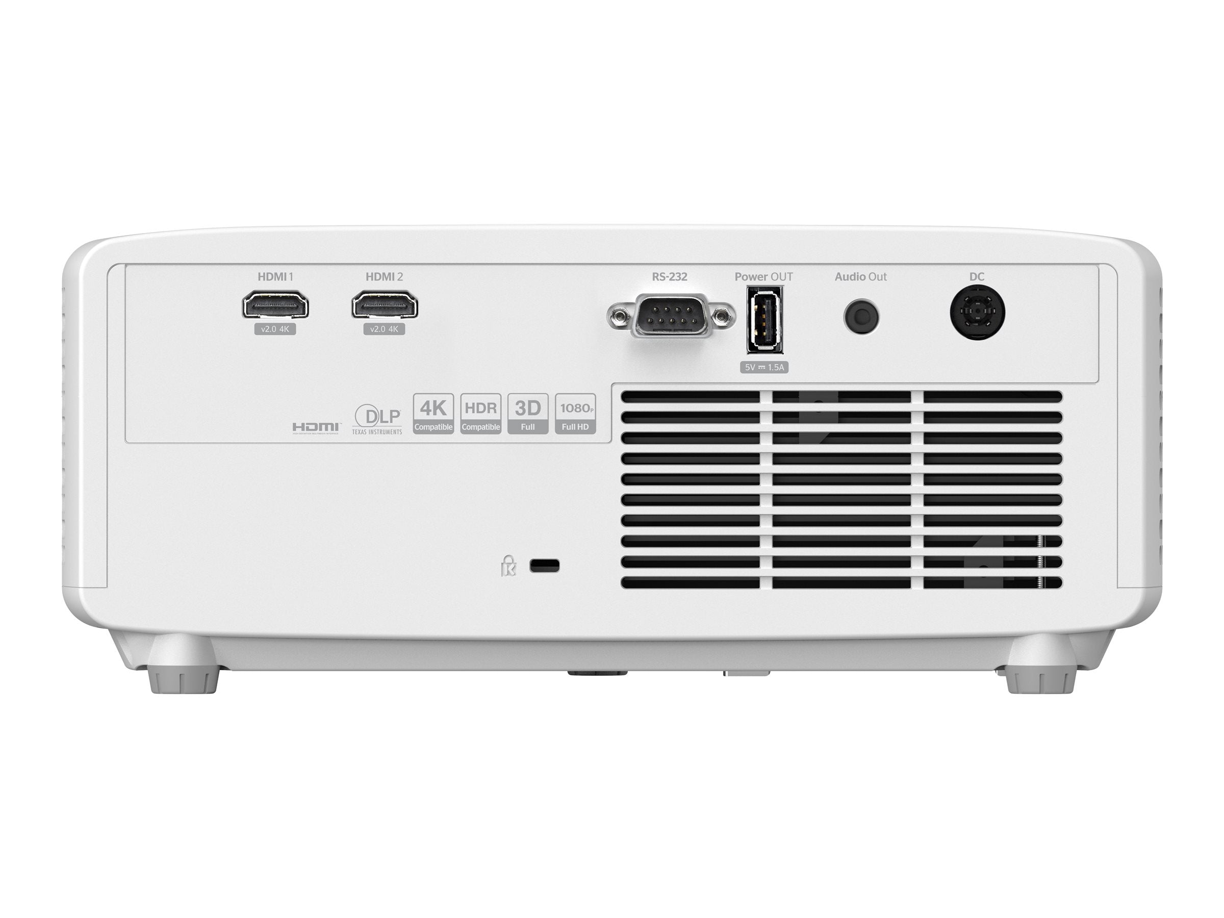 OPTOMA ZH350 FHD 1920x1080 3600lm Laser Projector 300 000:1 TR 1.48:1 1.62:1 2HDMI USB-A Power Audio 3.5mm 3Kg White