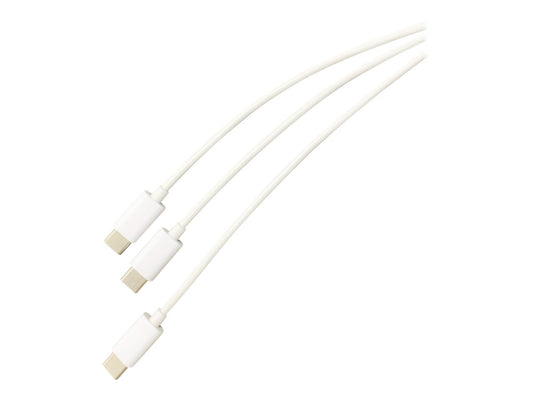 STEELPLAY Cable Dual Play & Charge Pour Manettes Blanc PS5