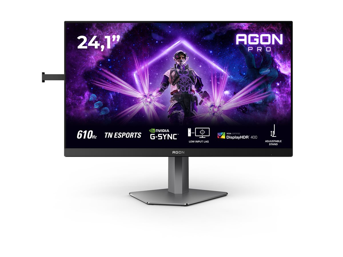 AOC AG246FK6 24.1p FHD Fast TN 610Hz 0.5ms 500cd/m2 HDMI2.1 DP USB 3.2 HUB USB PIVOT