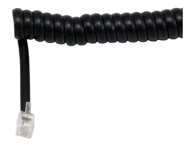 MCL - Câble RJ09 (4P/4C) Mâle / Mâle Spirale- 2.10m