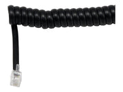 MCL - Câble RJ09 (4P/4C) Mâle / Mâle Spirale- 2.10m