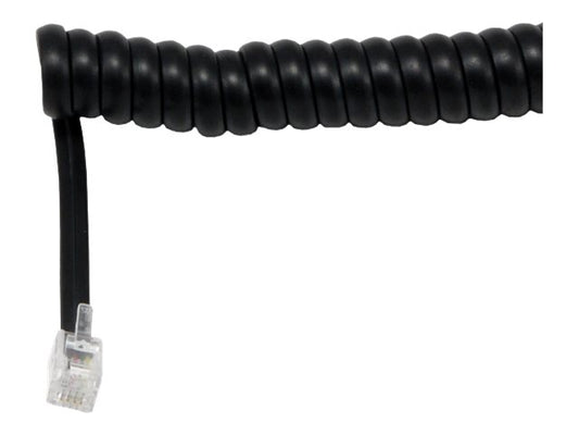MCL - Câble RJ09 (4P/4C) Mâle / Mâle Spirale- 2.10m