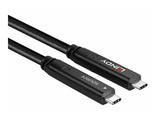 LINDY 15m USB 3.2 Gen 2 and DP 1.4 Type C Hybrid Cable