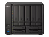 QNAP TS-H973AX-8G 9-bay NAS AMD Ryzen V1500B 8Go DDR4 SODIMM 5x2.5/3.5p SATA 6Gbps + 2x2.5in U.2 NVMe PCIe Gen3 x4