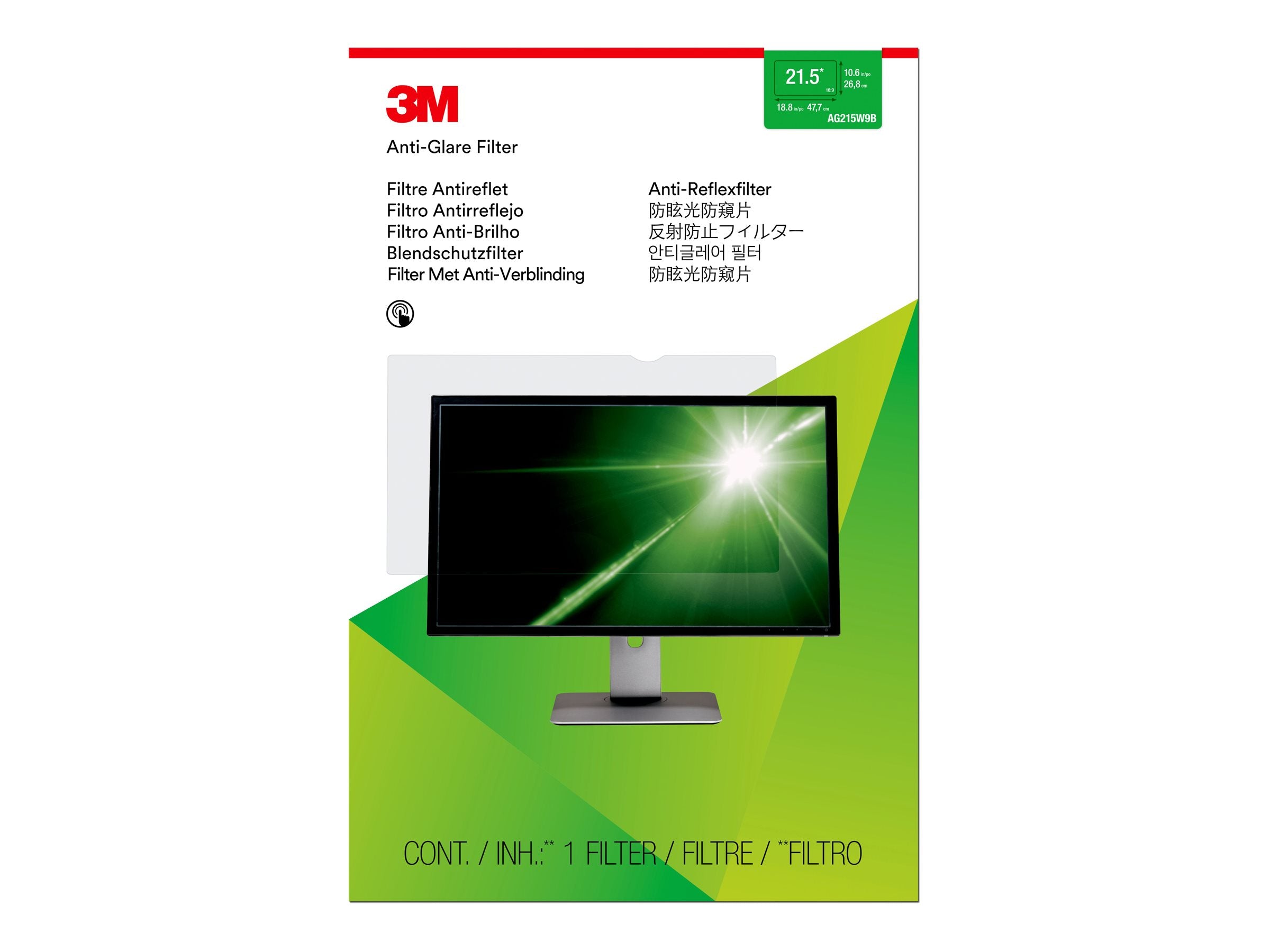 3M AG21.5W9 Anti-glare protection filter for 21.5inch