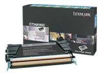 LEXMARK C734,  X734 cartouche de toner noir capacité standard 8.000 pages pack de 1 retour programme