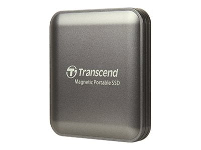 TRANSCEND 2To SSD Externe ESD420C USB 20Gbps Type C Magsafe Gris acier