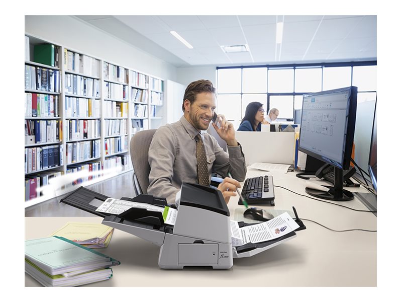 RICOH fi-7600 Scanner A3 100ppm 160ipm ADF duplex document. Incl PaperStream IP, PaperStream Capture, ScanSnap Manage