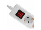 LINDY Mains 6 way gang socket with on/off switch