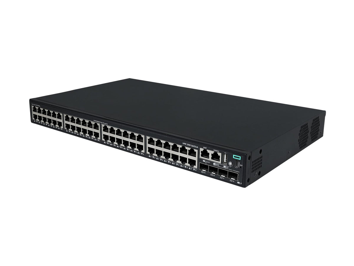 HPE Networking CW 2150 48p 10M/100M/1G PoE+ 4p SFP+ 1G/10G 770W Switch EU en
