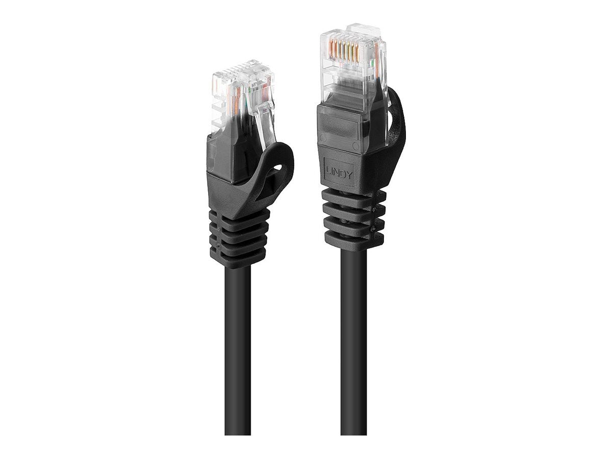 LINDY Basic Cat.6 U/UTP Cable Black 0.5m