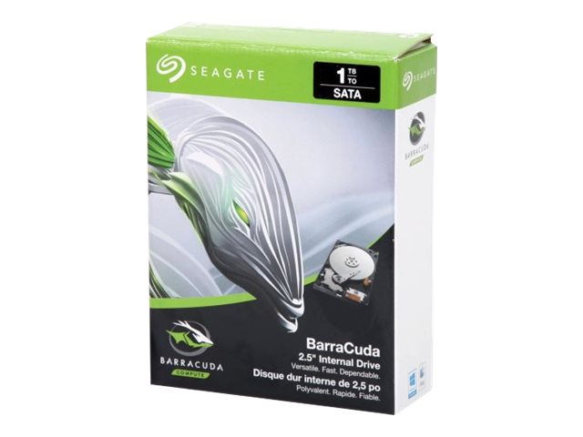 SEAGATE Barracuda 1To HDD SATA 6Gb/s 5400rpm 2.5p 7mm height 128Mo cache BLK Retail SinglePack