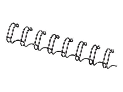 FELLOWES rel metall 34 boucles 6.4mm 1/4 in noir