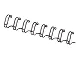 FELLOWES rel metall 34 boucles 6.4mm 1/4 in noir