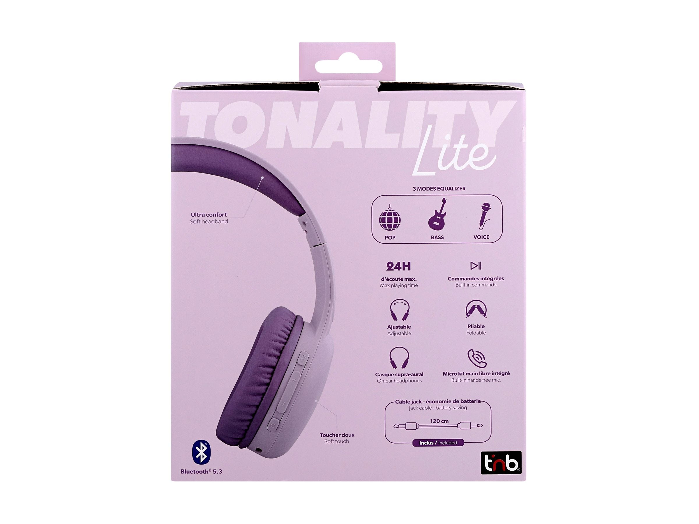 TNB TONALITY On-ear Bluetooth headphones