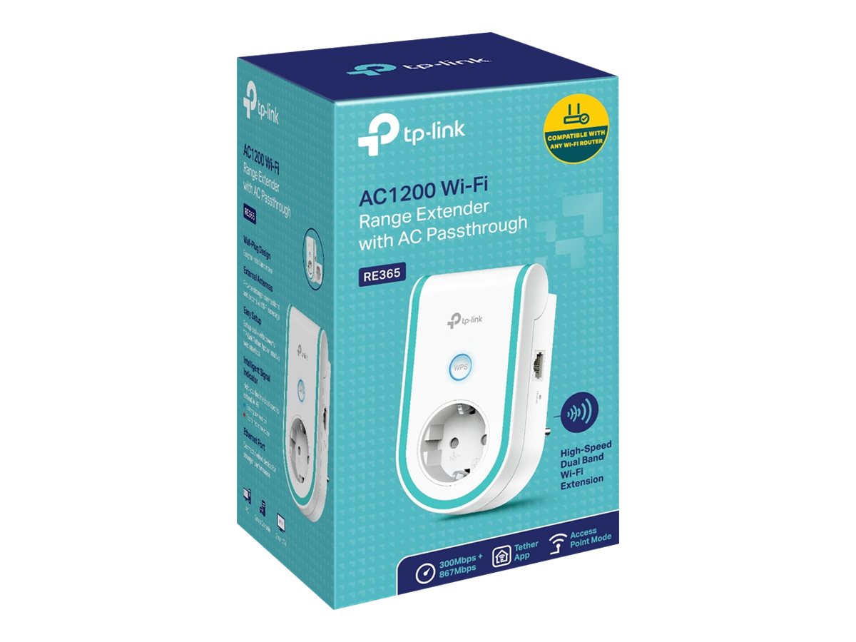 TP-LINK RE365(FR) Répeteur WIFI 5 AC1200 avec prise FR