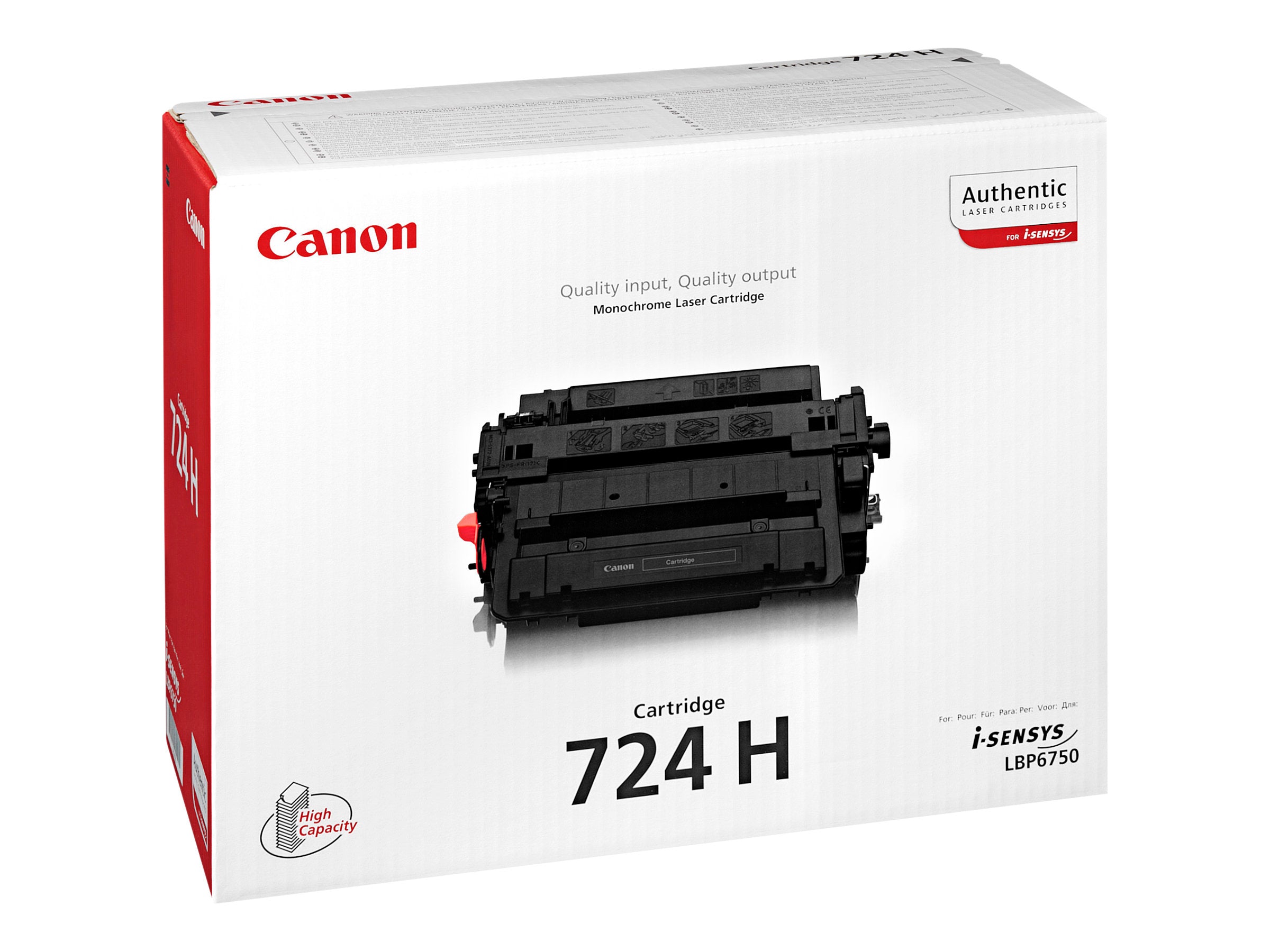 Toner/724H LBP Cartridge BK