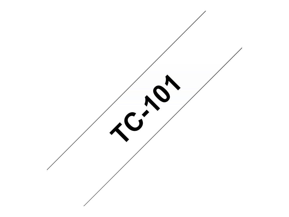 BROTHER P-Touch TC-101 black on clear 12mm