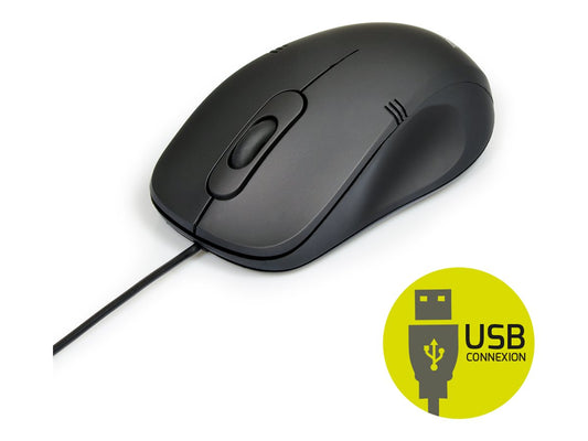 PORT DESIGNS US PACK Keyboard + Mouse Budget Wired US