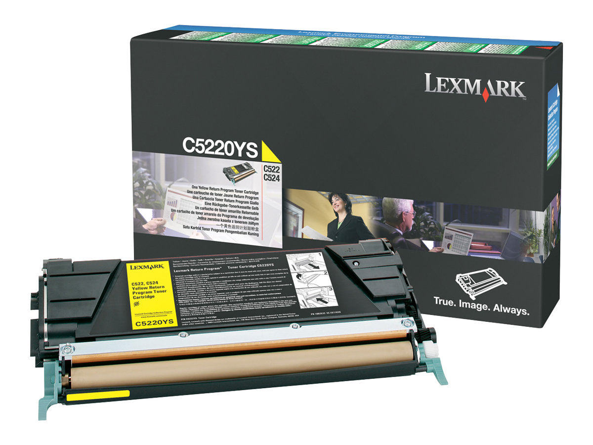 LEXMARK C522N, C524 cartouche de toner jaune capacité standard 3.000 pages pack de 1 retour programme